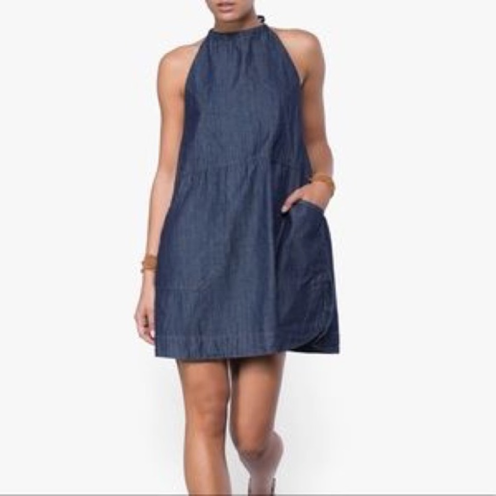 Free People Blue Jean Baby Dress Denim